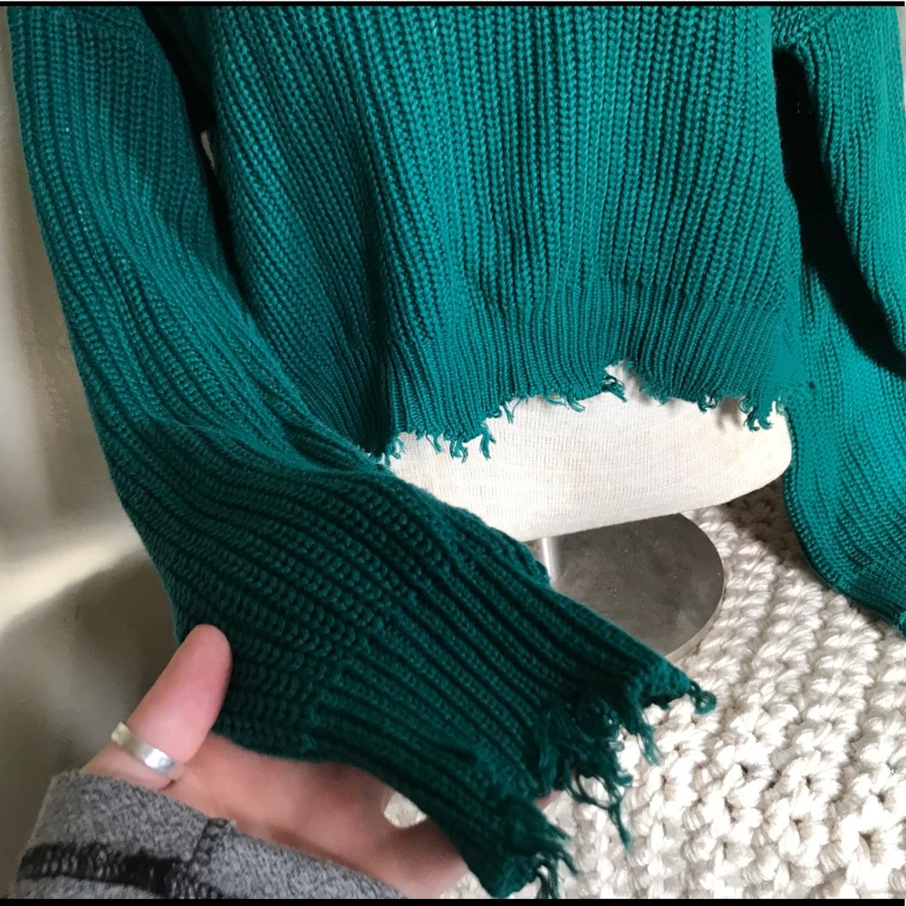 Green sweater